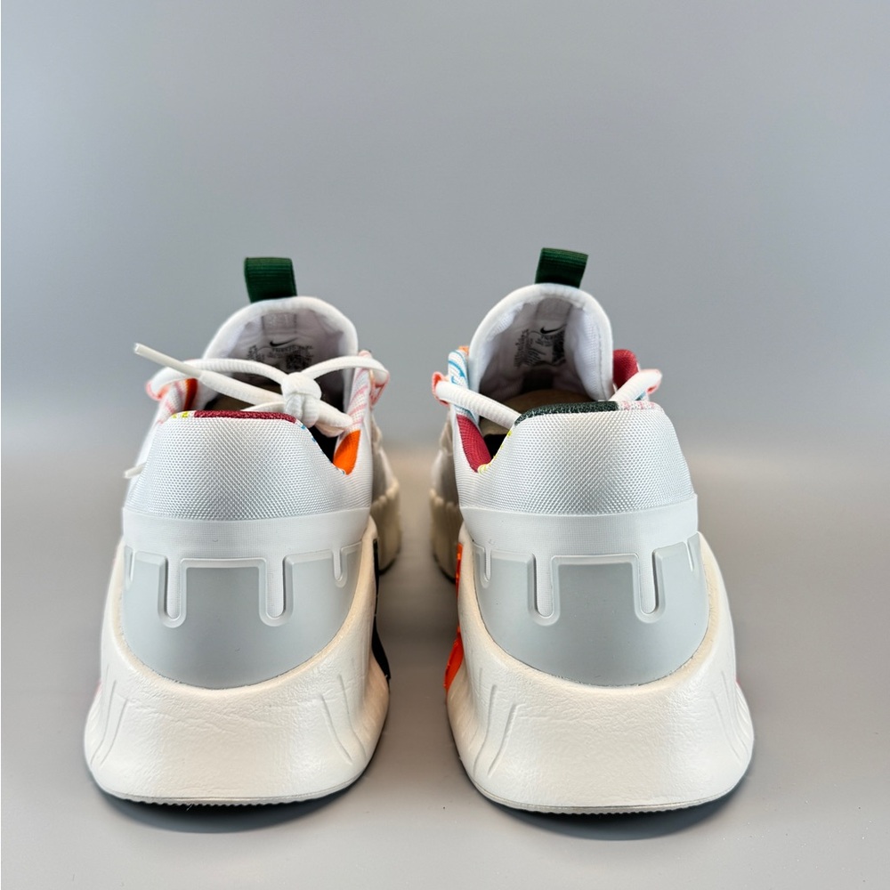 Nike Free Metcon 5 is White and Pink-Green Wmns Athletic Shoes - Picture 3 of 9